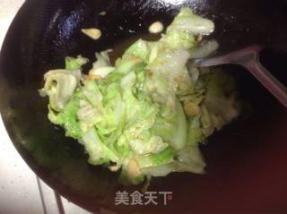 清炒手撕包菜的做法步骤：4