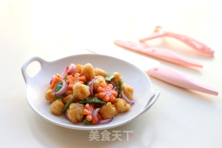 橙汁鸡丸的做法步骤：9