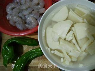 冬笋炒虾仁的做法步骤：1