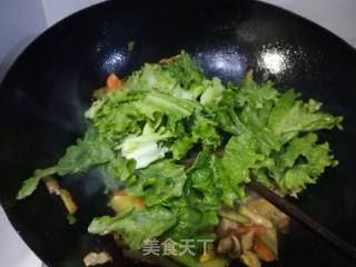 蚝油香菇炒杂蔬的做法步骤：12