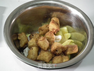 菠萝油条虾的做法步骤：10