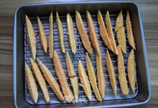 芝麻烤红薯条的做法步骤：4