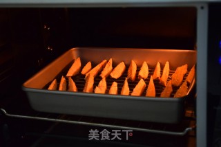 芝麻烤红薯条的做法步骤：5