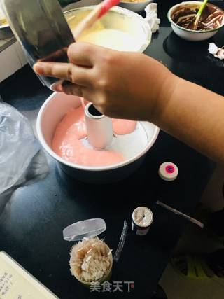 #御寒美食#拉花戚风蛋糕的做法步骤：16