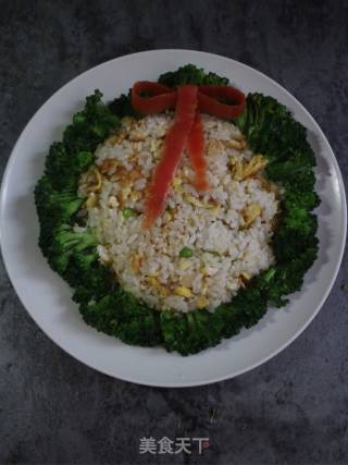 圣诞花环炒饭的做法步骤：10