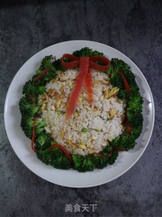 圣诞花环炒饭的做法步骤：11