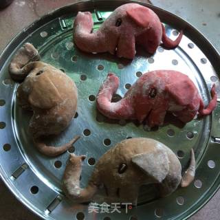 大象豆沙包的做法步骤：15