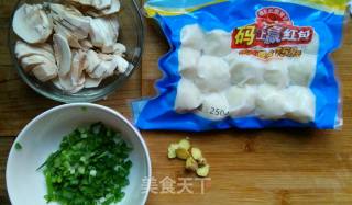鱼丸蘑菇碗面的做法步骤：1
