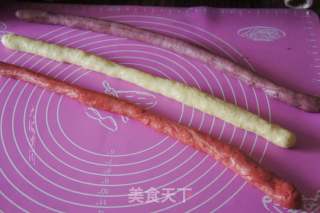 彩色圣诞花环面包的做法步骤：4
