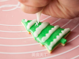 圣诞树饼干（不用模具也能做出）的做法步骤：15