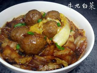 撒尿丸子炖白菜的做法步骤：5