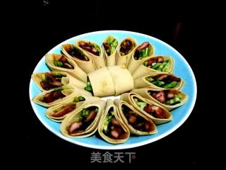 京酱肉丝豆皮卷的做法步骤：6