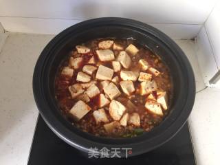 塔吉锅麻婆豆腐的做法步骤：4