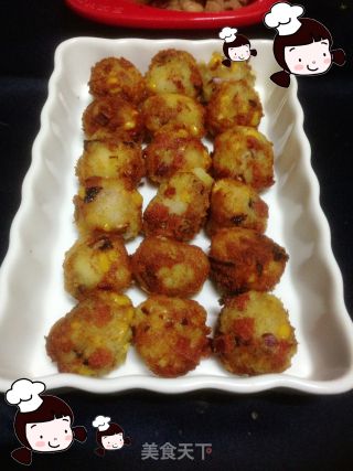 仙草阁私房菜（异国风情）--挑逗你的味觉（马铃薯小丸子）的做法步骤：15