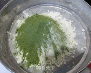 菠菜青蛙饼干的做法步骤：1