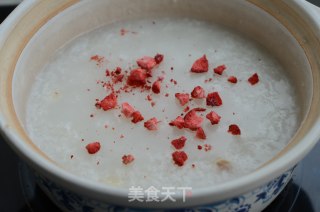 莲子百合草莓粥的做法步骤：6