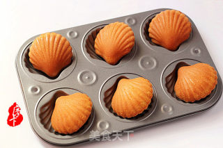 #烤箱美食# 小小贝壳【玛德琳蛋糕】的做法步骤：13