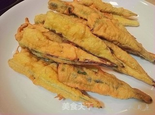 椒盐秋葵的做法步骤：8