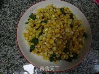 青椒玉米粒的做法步骤：5