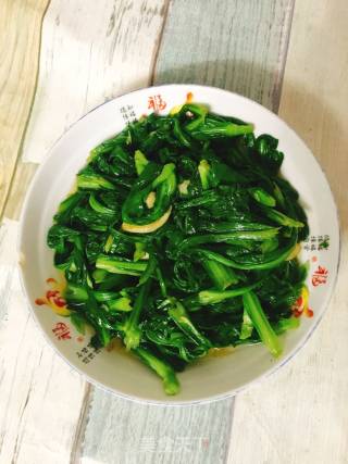 清炒茼蒿的做法步骤：2