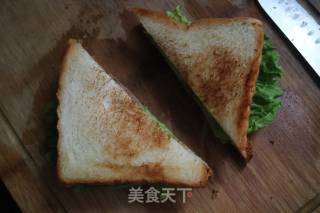 三明治的做法步骤：7