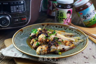 豆豉香菇烧黄鱼的做法步骤：8