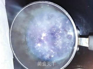 紫薯疙瘩汤的做法步骤：4