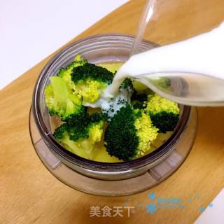 西兰花土豆奶糊的做法步骤：4