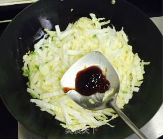 鸡蛋美食之大白菜炒鸡蛋的做法步骤：5