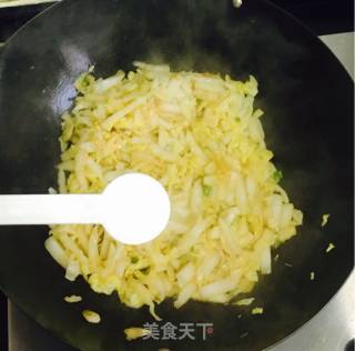 鸡蛋美食之大白菜炒鸡蛋的做法步骤：6