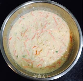 土豆胡萝卜鸡蛋饼的做法步骤：5