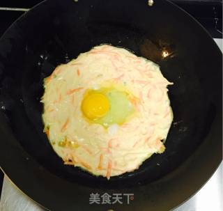 土豆胡萝卜鸡蛋饼的做法步骤：8