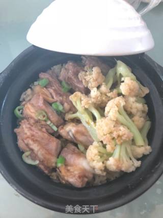 排骨煲仔饭的做法步骤：5