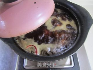 香菇千张结烧排骨的做法步骤：6