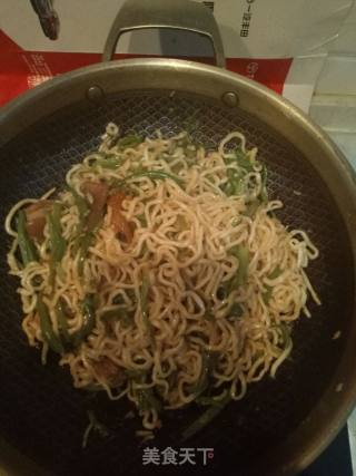 红烧肉豆角焖面的做法步骤：7