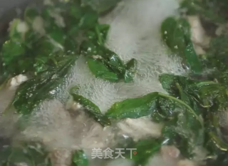 潮音潮人：枸杞叶瘦肉汤的做法步骤：7