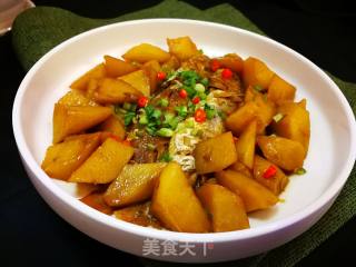 红衫鱼焖土豆的做法步骤：10
