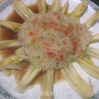 蒜蓉粉丝娃娃菜的做法步骤：7