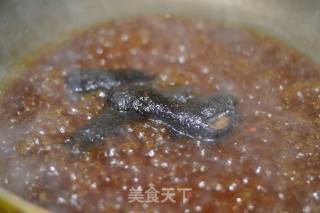 葱烧红极参的做法步骤：2