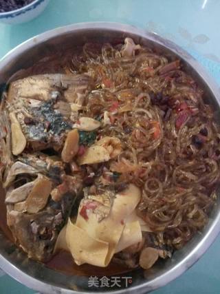 豆瓣鲤鱼炖粉的做法步骤：7