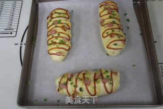 香葱火腿包的做法步骤：12
