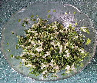 磷虾肉韭菜锅贴的做法步骤：6