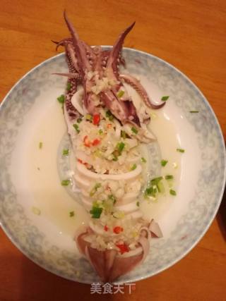 白灼鱿鱼筒（两味）的做法步骤：6
