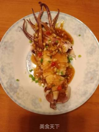 白灼鱿鱼筒（两味）的做法步骤：7