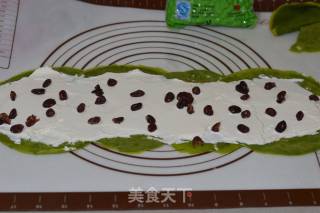 蜜豆抹茶毛巾卷的做法步骤：9