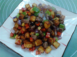 香脆土司炒牛肉的做法步骤：20