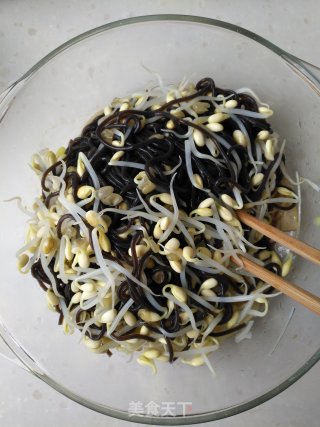 蕨根粉拌豆芽的做法步骤：8