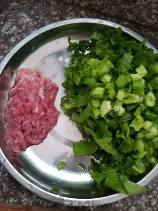 肉末荠菜的做法步骤：1