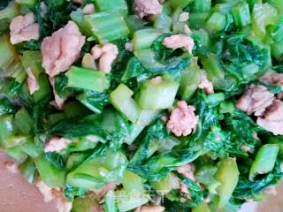 肉末荠菜的做法步骤：4