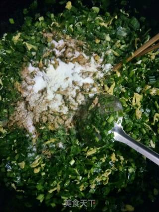 韭菜馅麦穗包的做法步骤：7